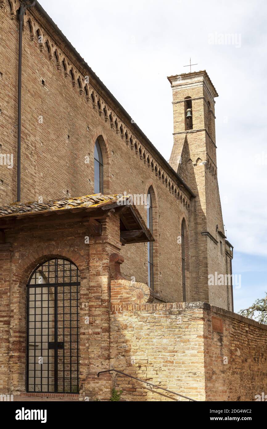 San Gimignano, Vicolo S. Agostino, old town, Italy Stock Photo