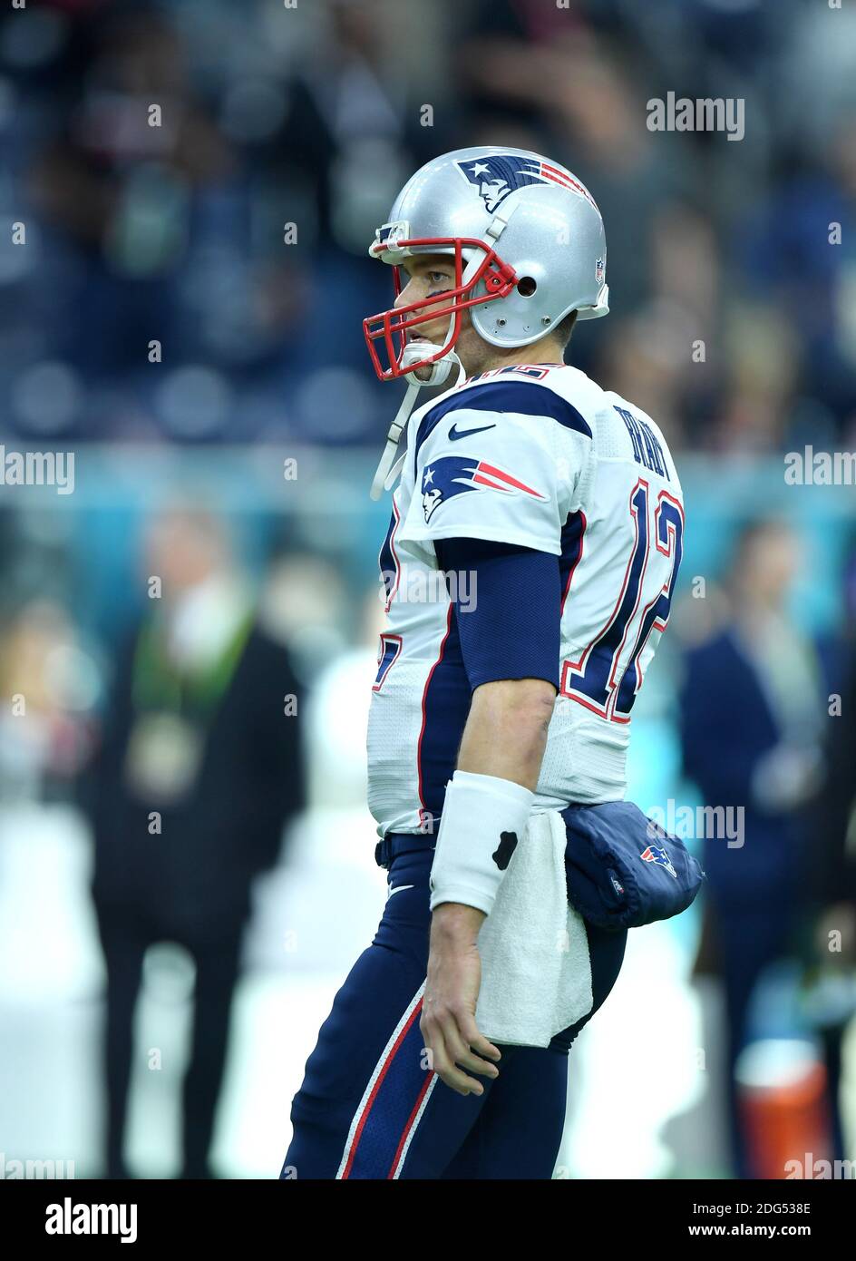 Super Bowl LI MVP Tom Brady throws out the first ceremonial pitch