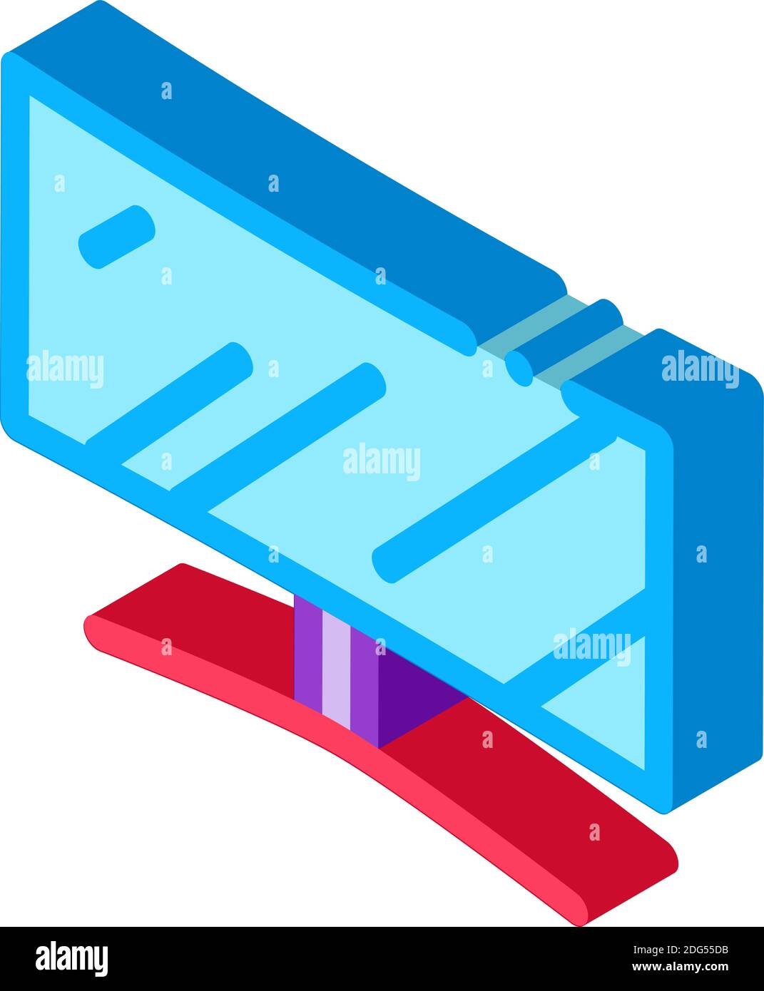 monitor screen computer isometric icon vector illustration Stock Vector ...