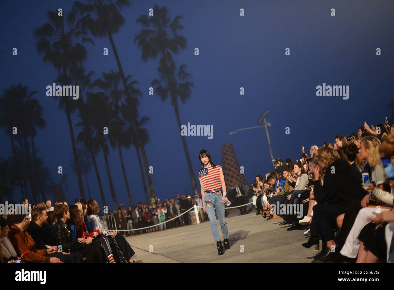 Sora Choi walks the runway at the TommyLand Tommy Hilfiger Spring 2017  Fashion Show on February 8, 2017 in Venice, Los Angeles, CA, USA. Photo by  Lionel Hahn/ABACAPRESS.COM Stock Photo - Alamy
