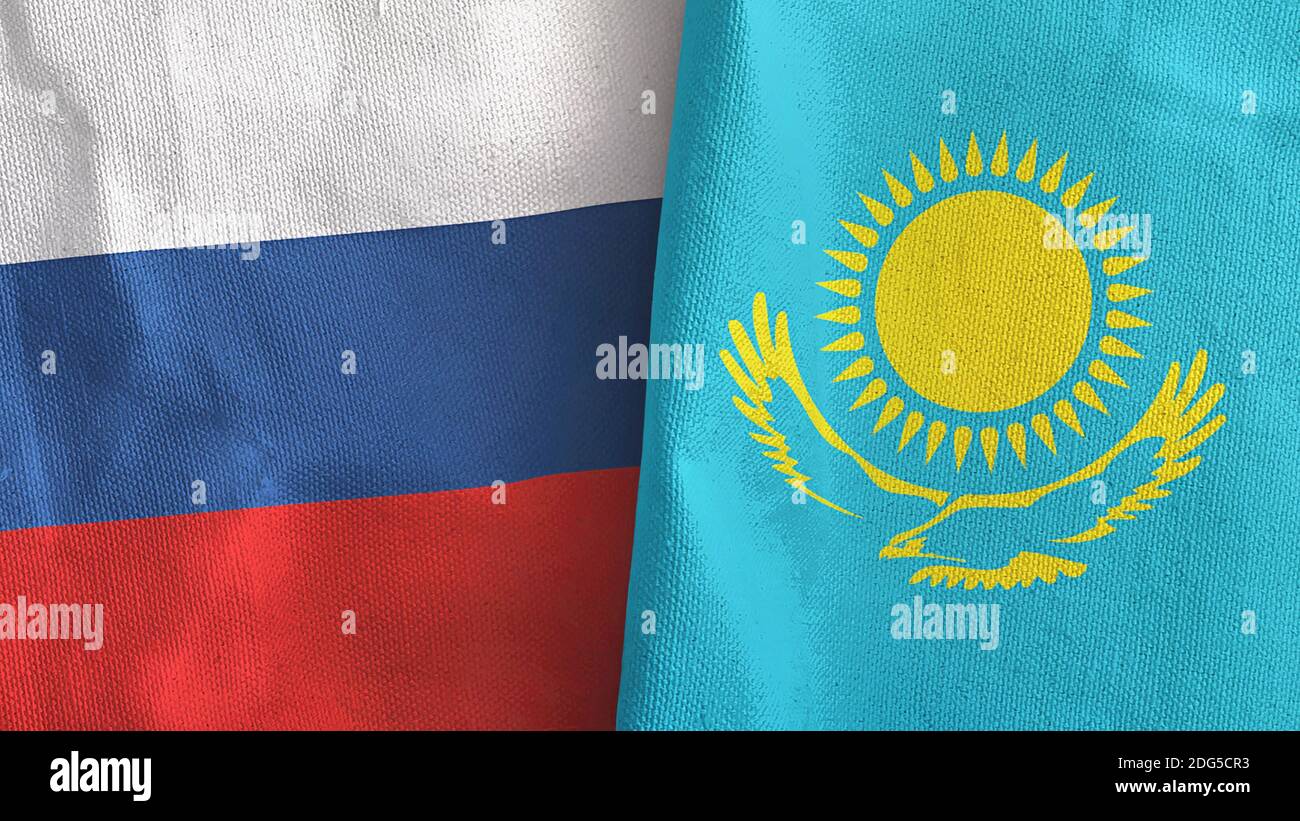 Kazakhstan Map Russia Flag Colors Stock Illustration 1402689083