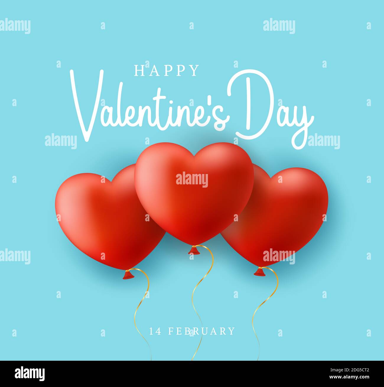 Blue Valentines day sale background with balloons heart pattern. Vector ...