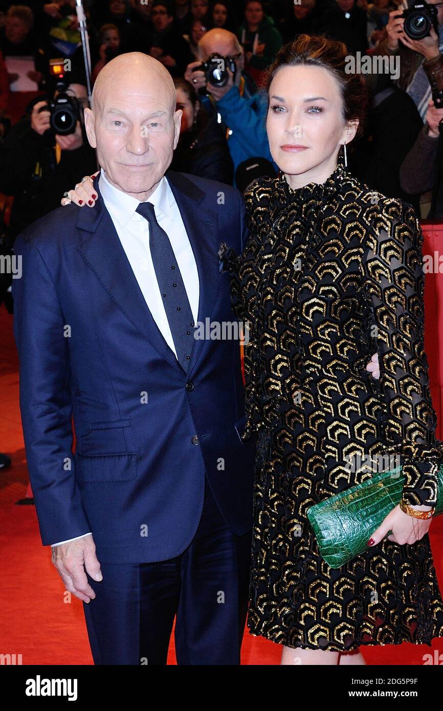 Patrick Stewart and his wife Sunny Ozell attending the Logan Premiere ...