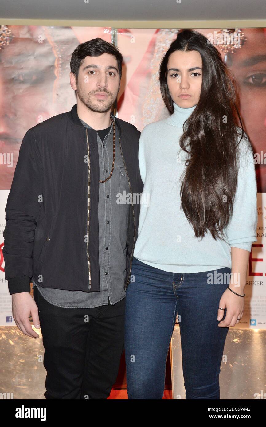 Sebastien Houbani and Lina El Arabi attending the Noces Premiere at the UGC Cine Cite les Halles in Paris, France on February 21, 2017. Photo by Aurore Marechal/ABACAPRESS.COM Stock Photo