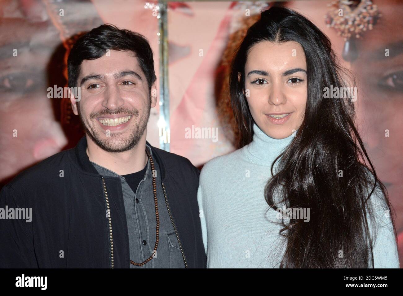 Sebastien Houbani and Lina El Arabi attending the Noces Premiere at the UGC Cine Cite les Halles in Paris, France on February 21, 2017. Photo by Aurore Marechal/ABACAPRESS.COM Stock Photo