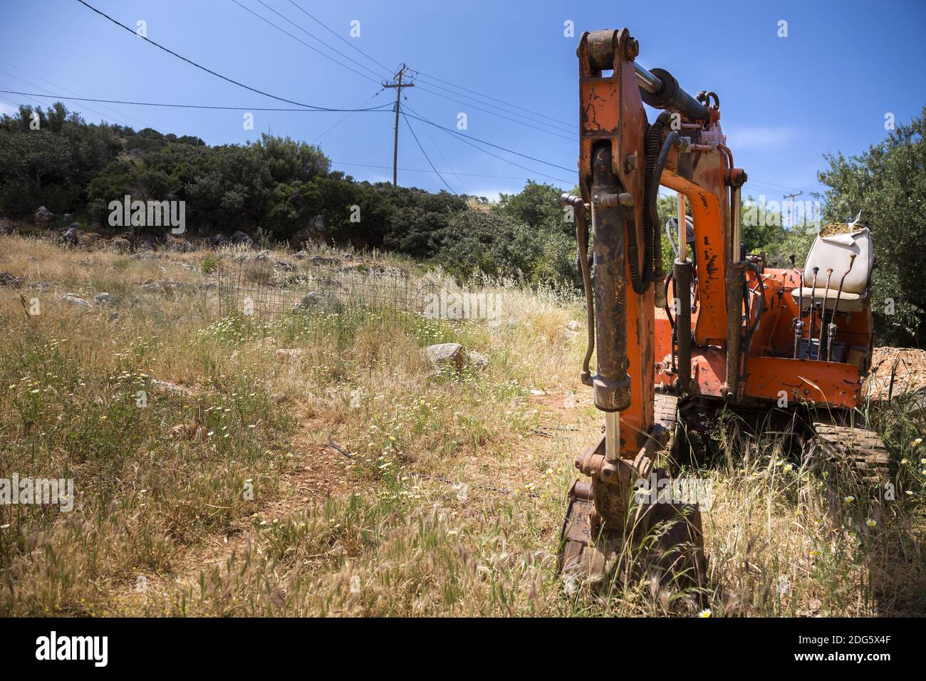 Construction machine Stock Photo