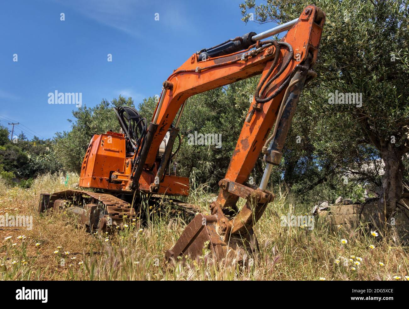 Construction machine Stock Photo