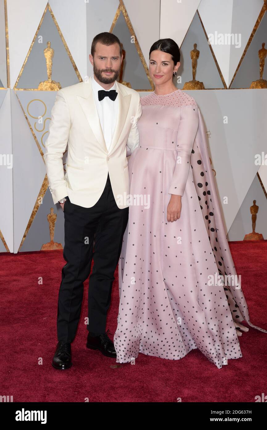 Jamie Dornan and his wife Amelia Warner attending for the 89th Academy  Awards (Oscars) ceremony at