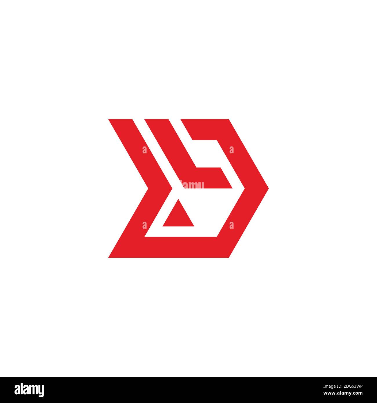abstract letter L simple geometric arrow line logo vector Stock Vector ...