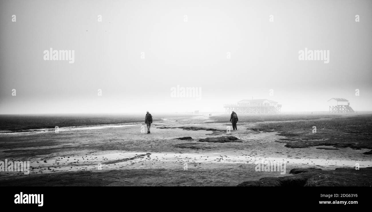 Sea fog Black and White Stock Photos & Images - Alamy