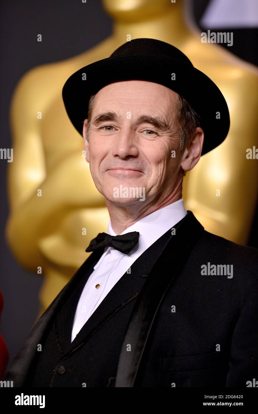 Mark Rylance poses in the press room during the 89th Annual Academy ...