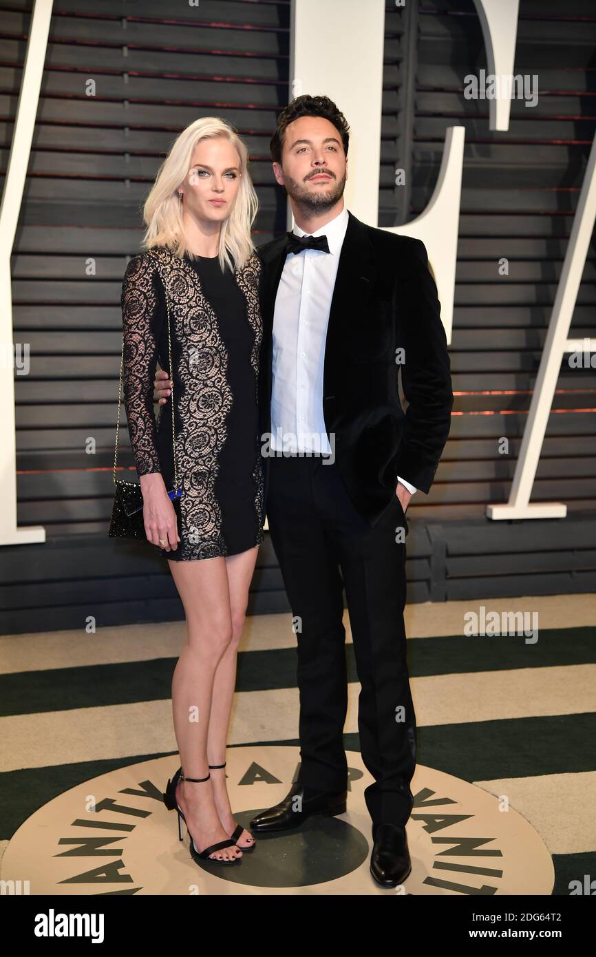 Model Shannan Click and actor Jack Huston attending Vanity Fair Oscar