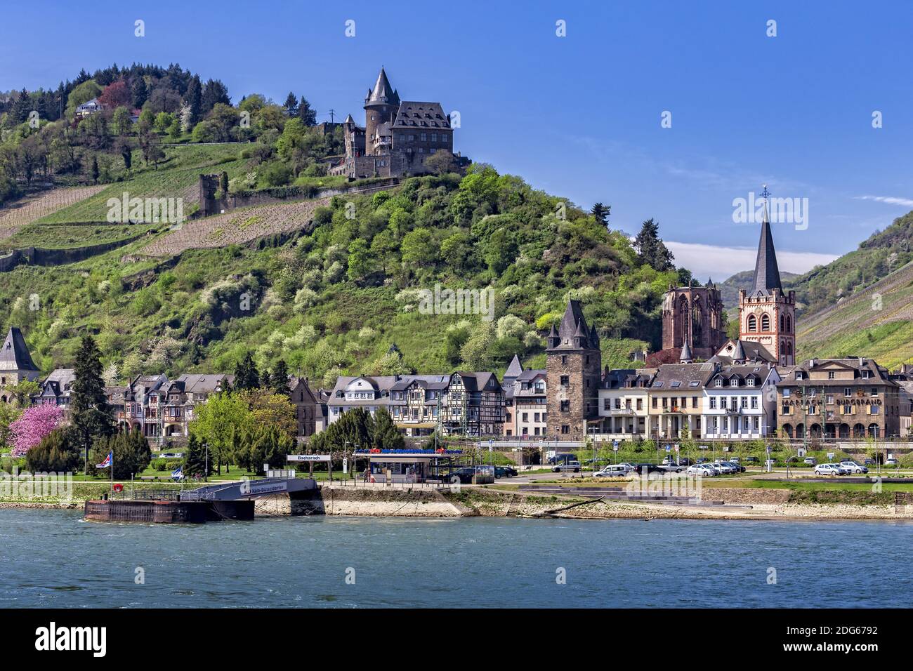 Bacharach on the Rhine Stock Photo