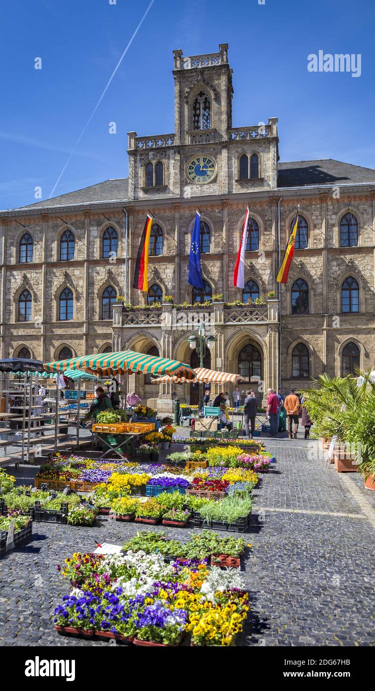 The city hall of Weimar Stock Photo Alamy