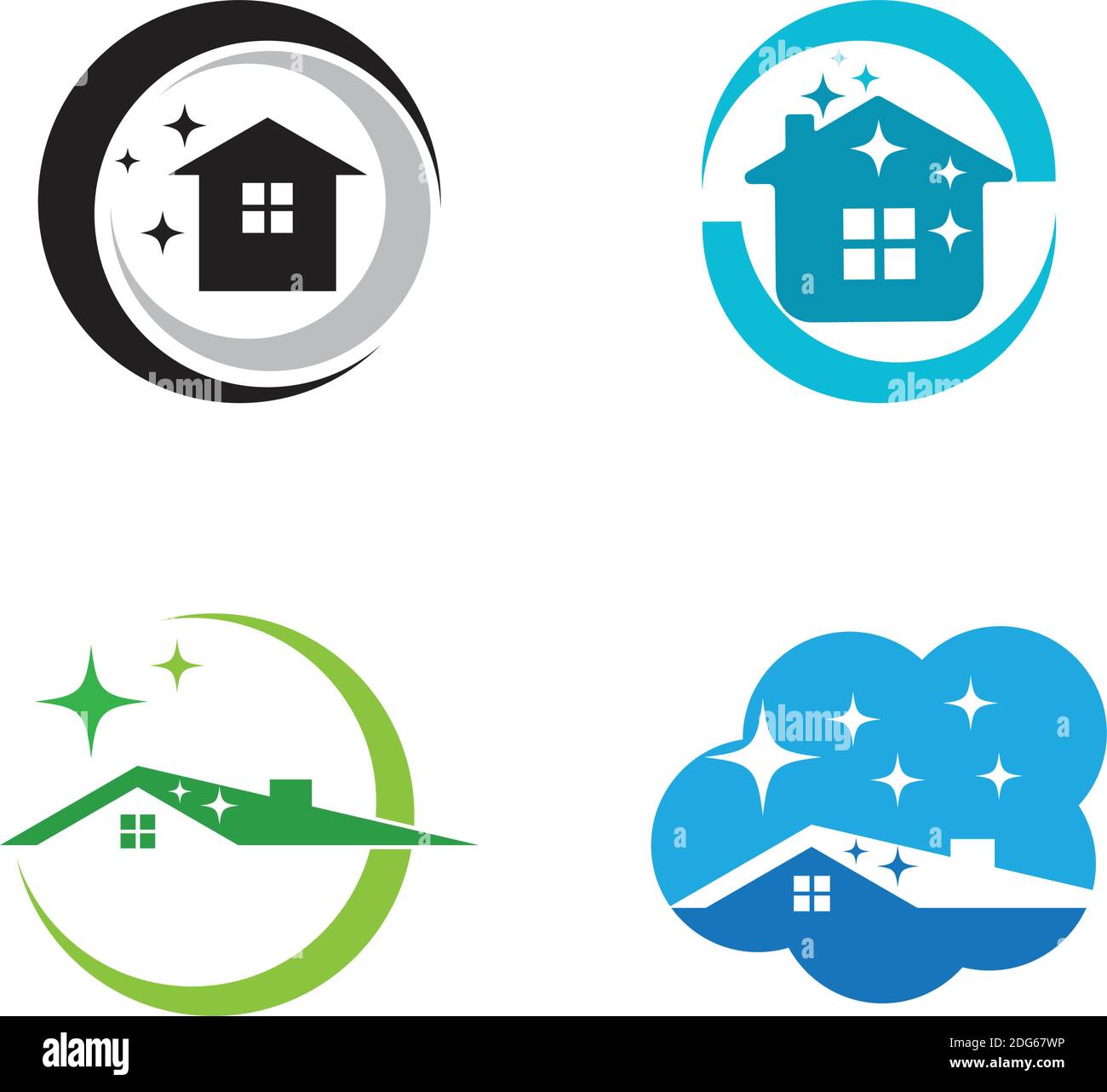 house cleaning vector template illustration design Stock Vector Image ...