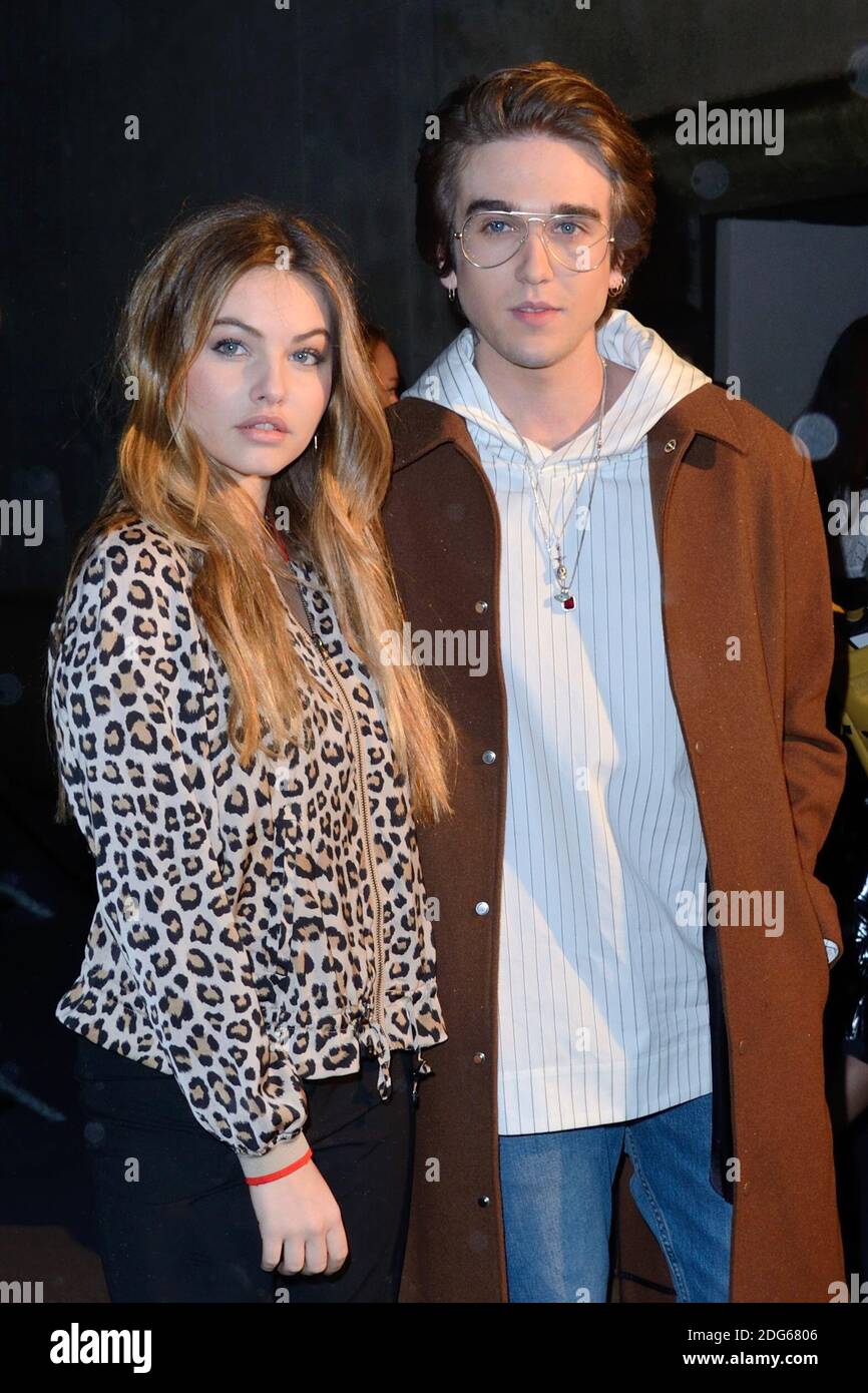 Thylane Blondeau and Gabriel-Kane Day-Lewis attending the H&M Studio show  at the Tennis Club of Paris during Paris Fashion Week Ready to wear  FallWinter 2017-18 on March 01, 2017 in Paris, France.