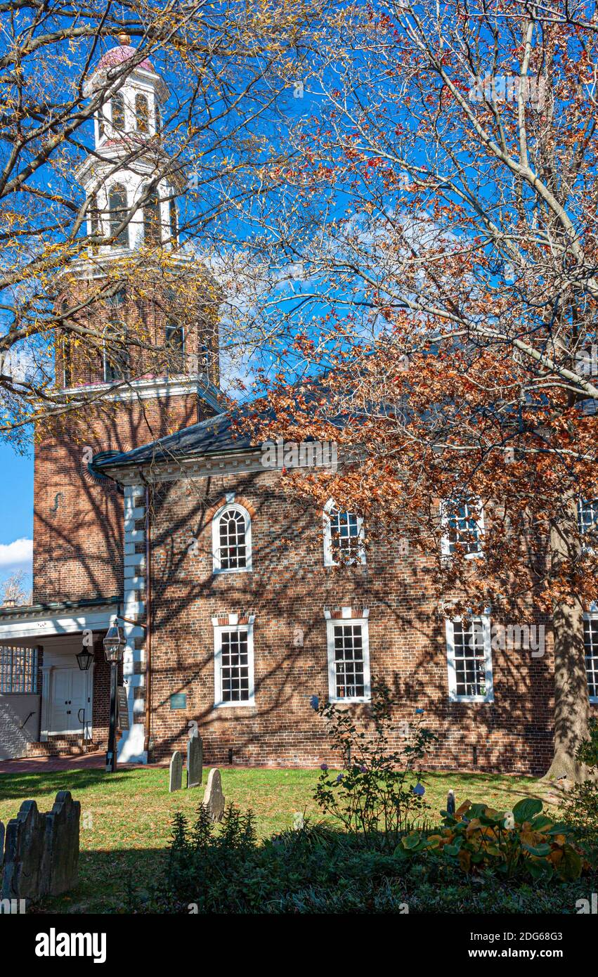 Historic Christ Church of Alexandria, Virginia (built in 1773). This is