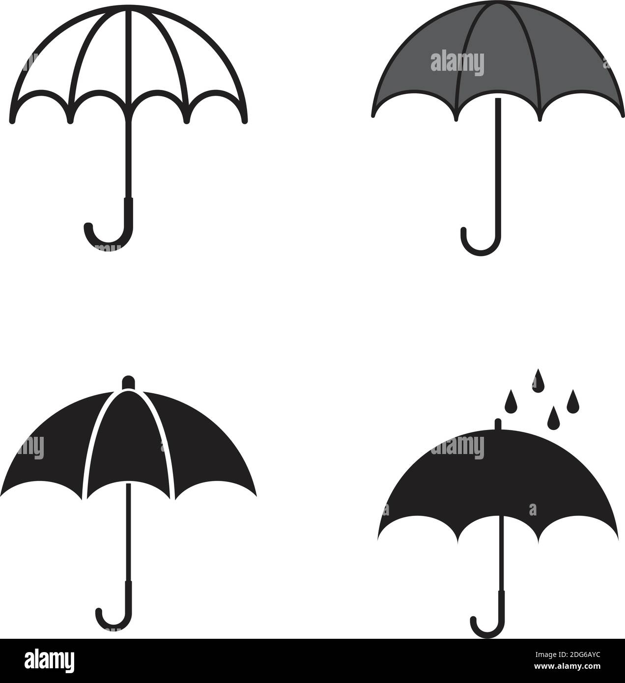 umbrella logo vector template icon design Stock Vector Image & Art - Alamy