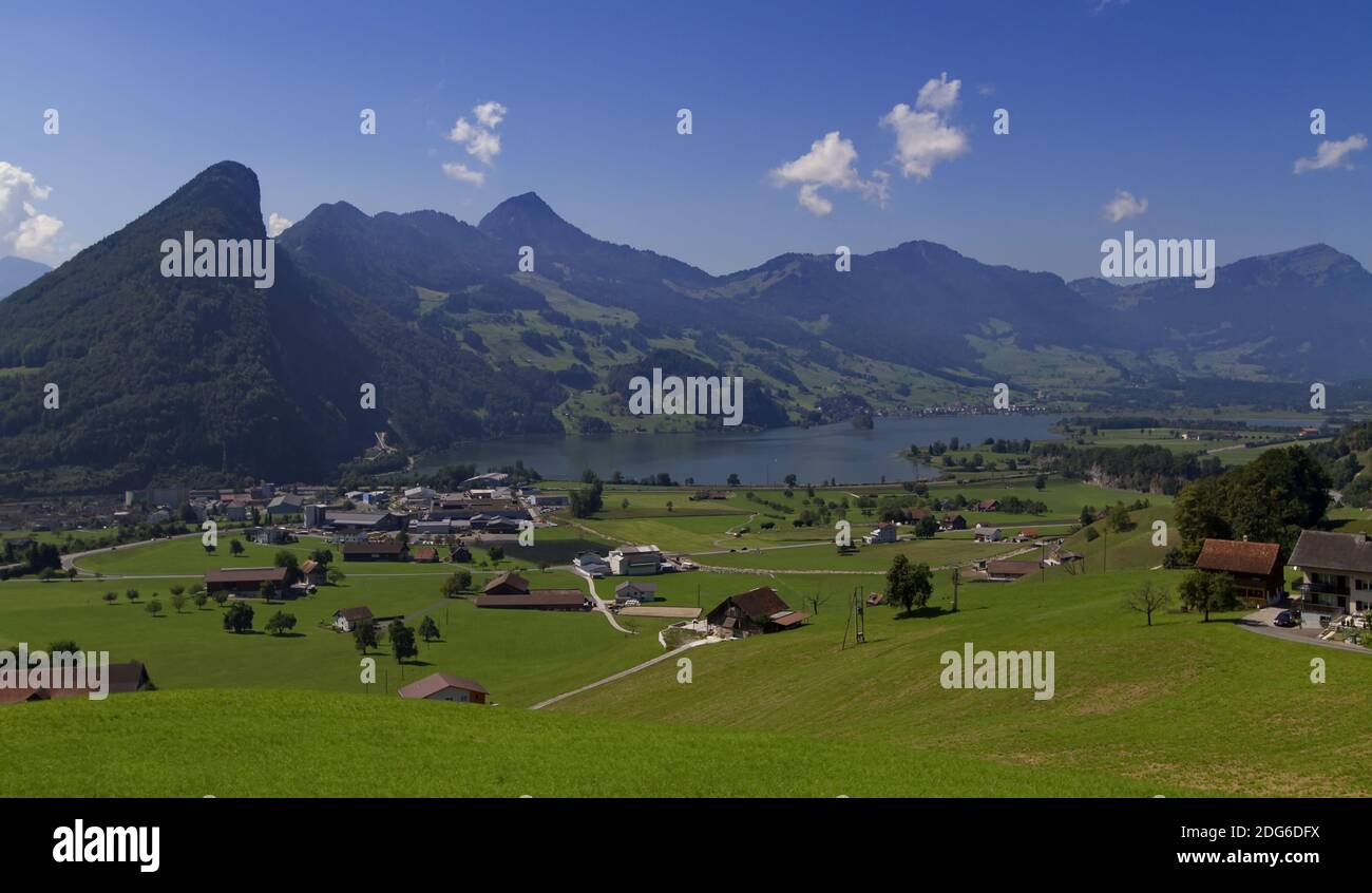 Magnificent view on the region of Lucerne Stock Photo