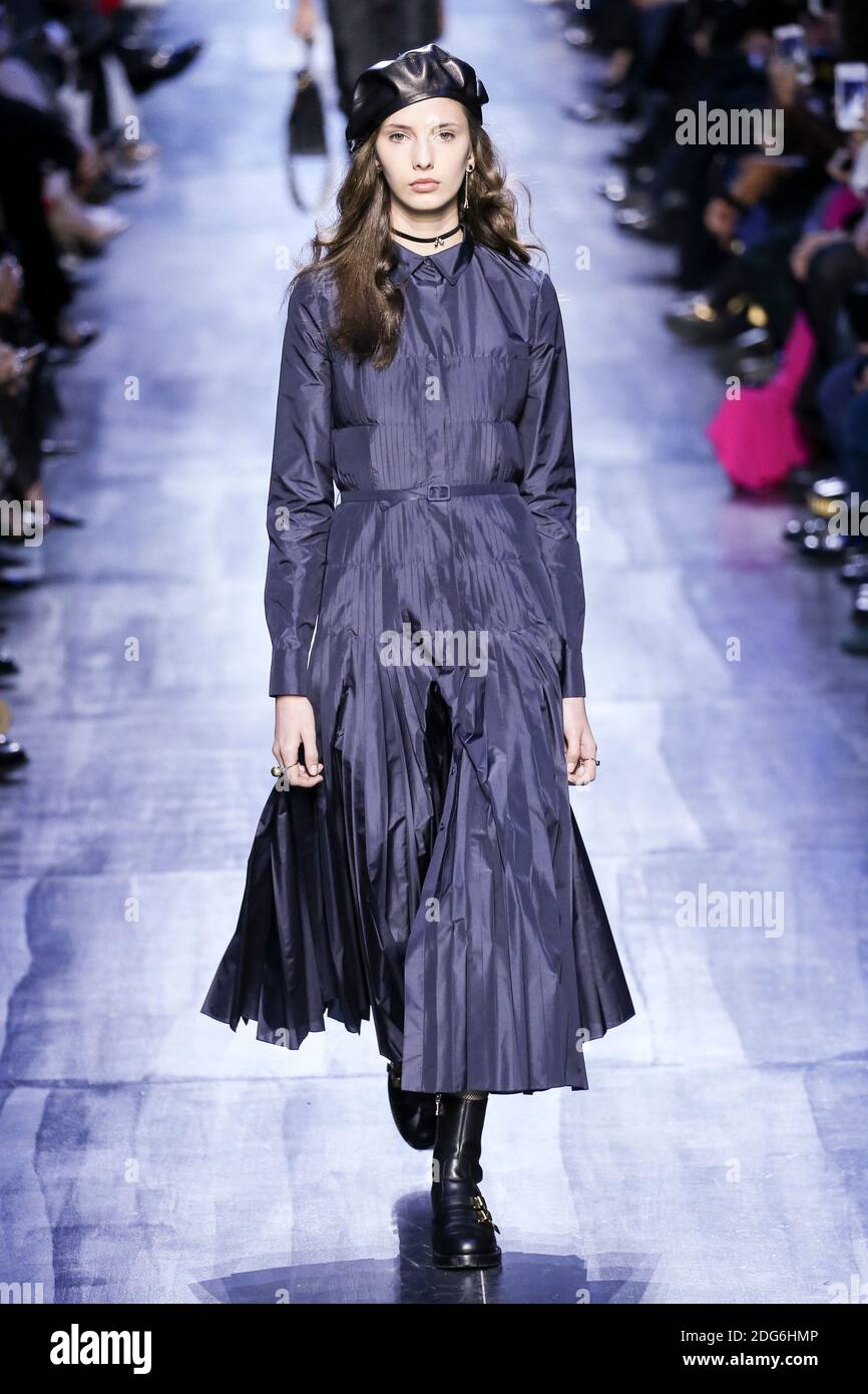 A model walks on the runway during the Christian Dior Fashion Show