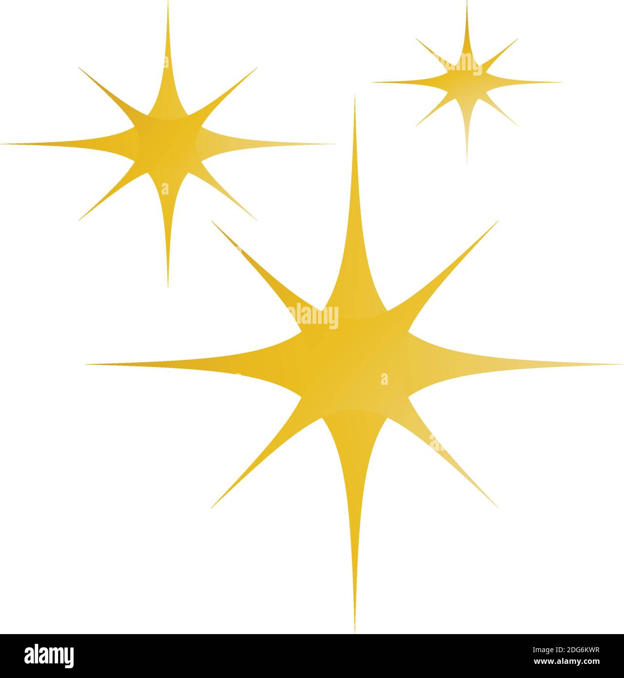Star sparkle gold Template vector icon illustration design Stock Vector