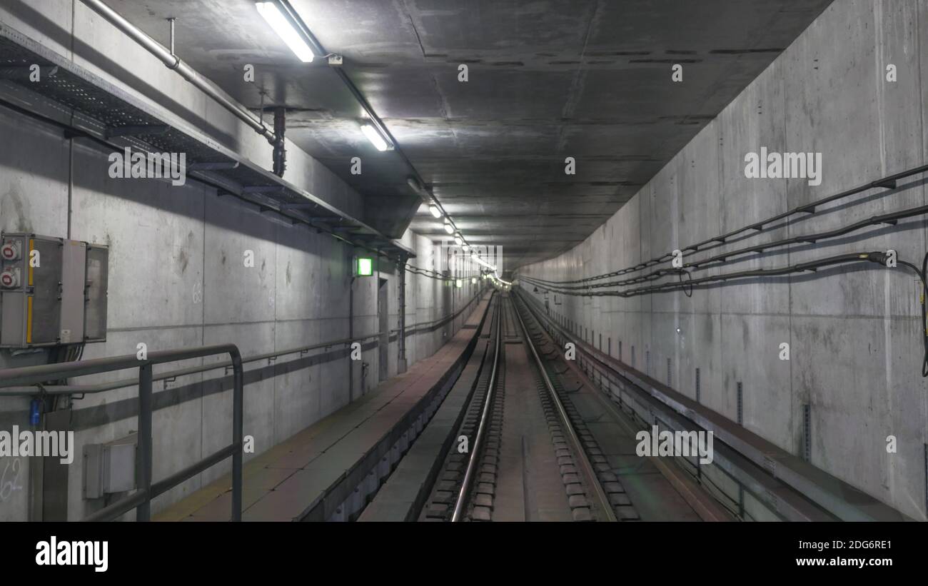 Railroad in subway tunnel hi-res stock photography and images - Alamy