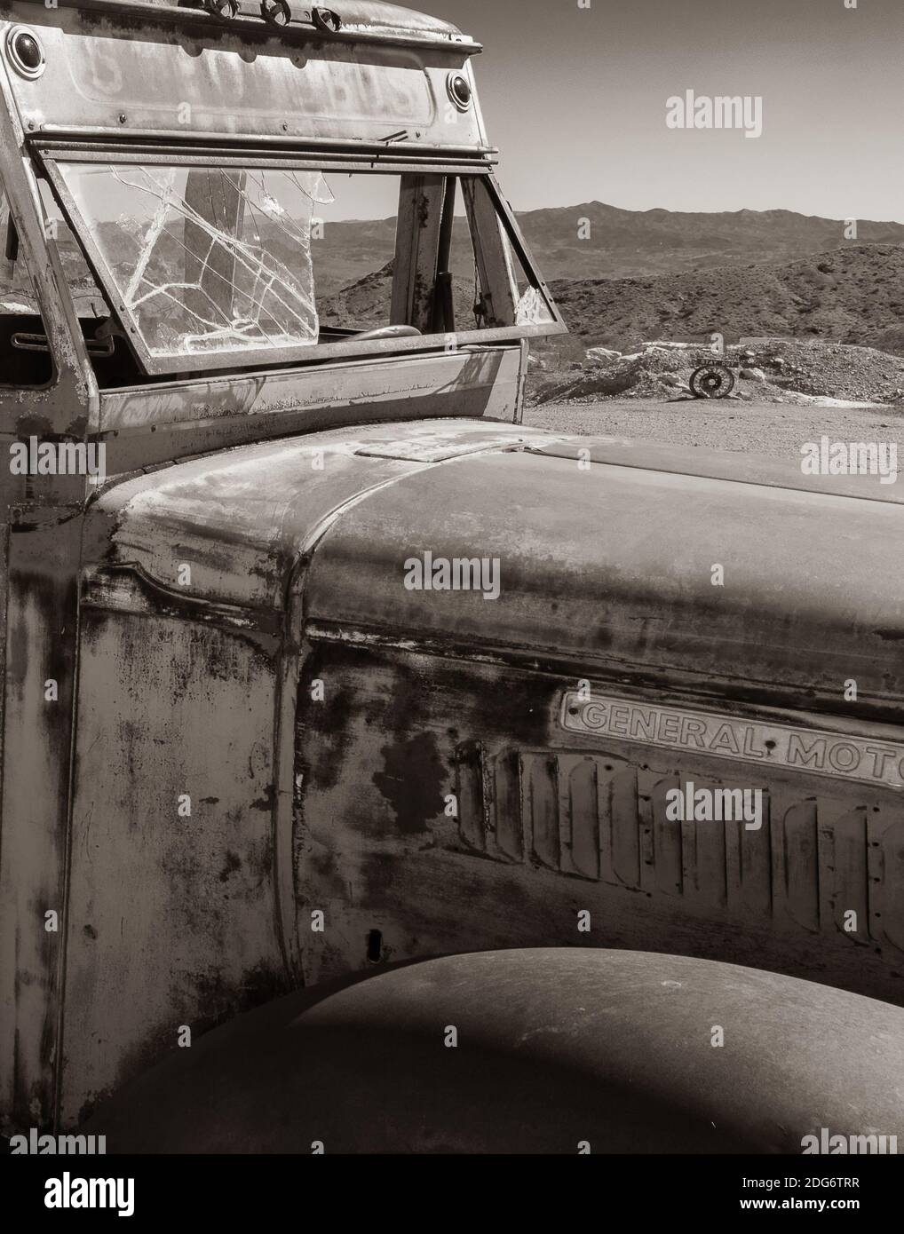 Abandoned Bus Stock Photo