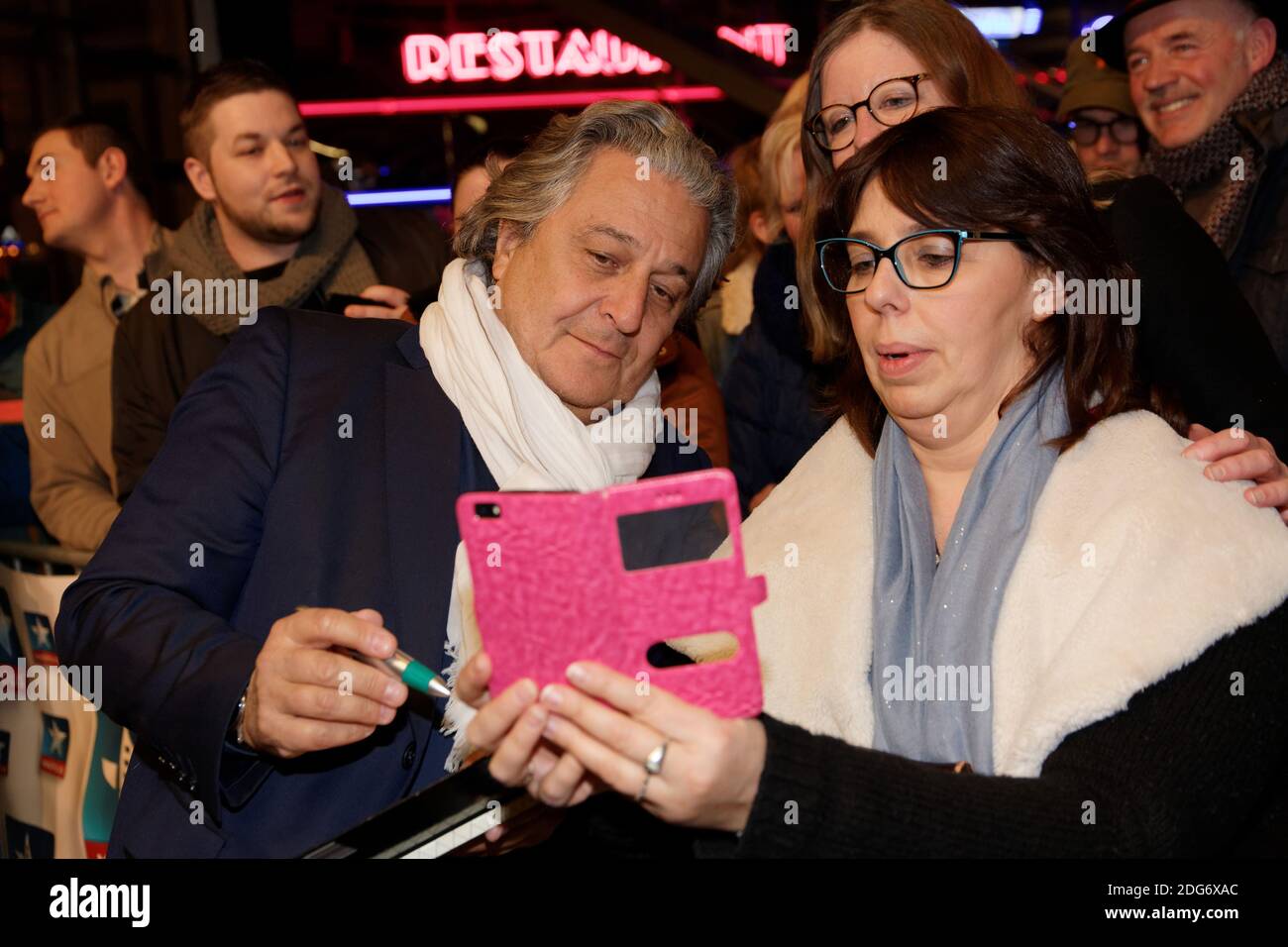 Christian Clavier attending the premiere of A bras ouvertsheld at the Kinepolis in Lomme, near Lille, France on March 6, 2017. Photo by Sylvain Lefevre/ABACAPRESS.COM Stock Photo