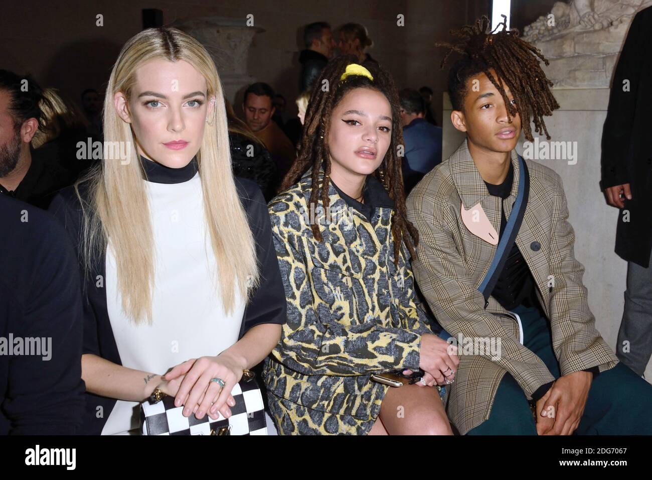 Jaden Smith and Sasha Lane's High Ponytails Front Row at Louis Vuitton's  Fall 2017 Show