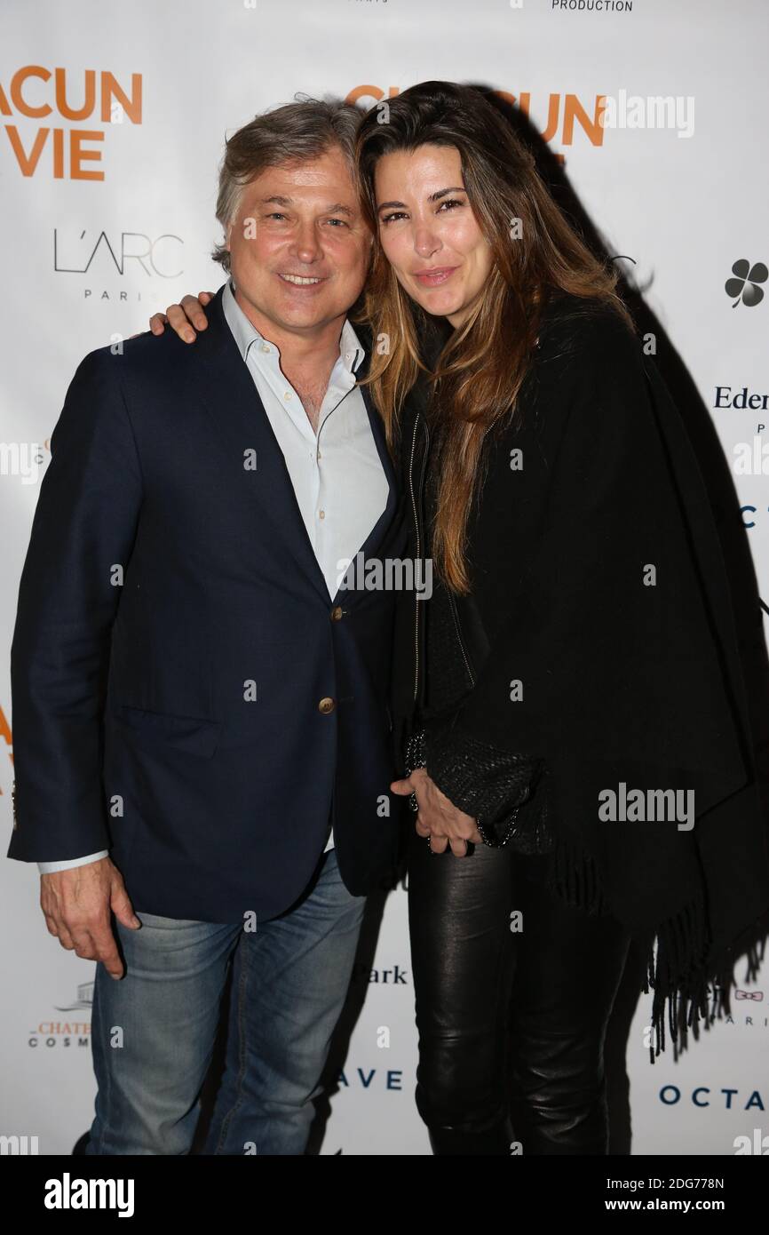 Denis Charvet et sa compagne a l'after party du film Chacun sa Vie a L