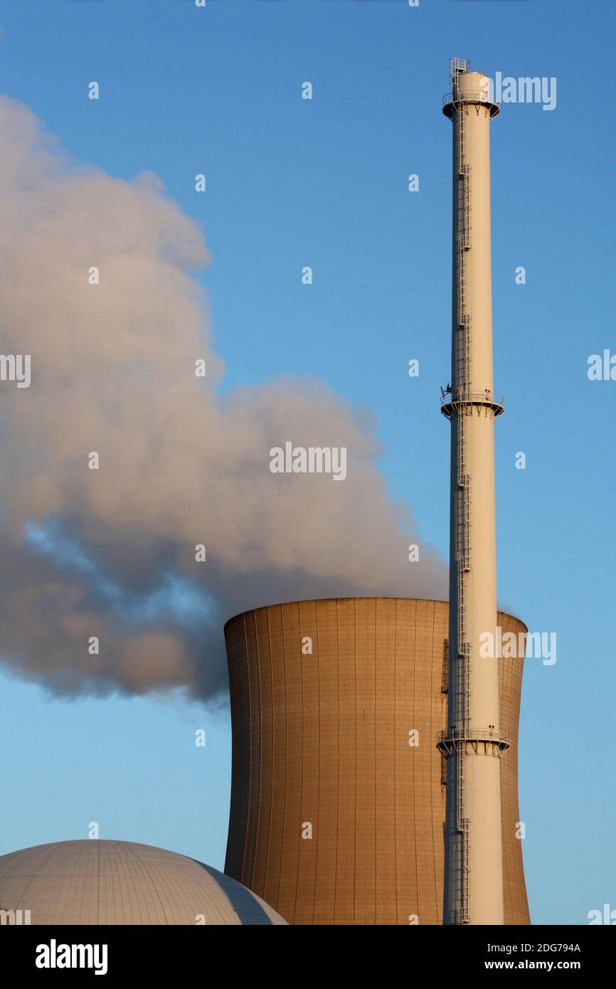 Cooling tower and Co. Stock Photo