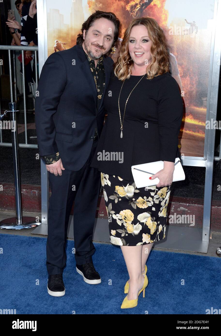 Ben Falcone and Melissa McCarthy attend the premiere of Warner Bros. Pictures Chips at TCL Chinese Theatre on March 20, 2017 in Los Angeles, CA, USA. Photo by Lionel Hahn/ABACAPRESS.COM Stock Photo