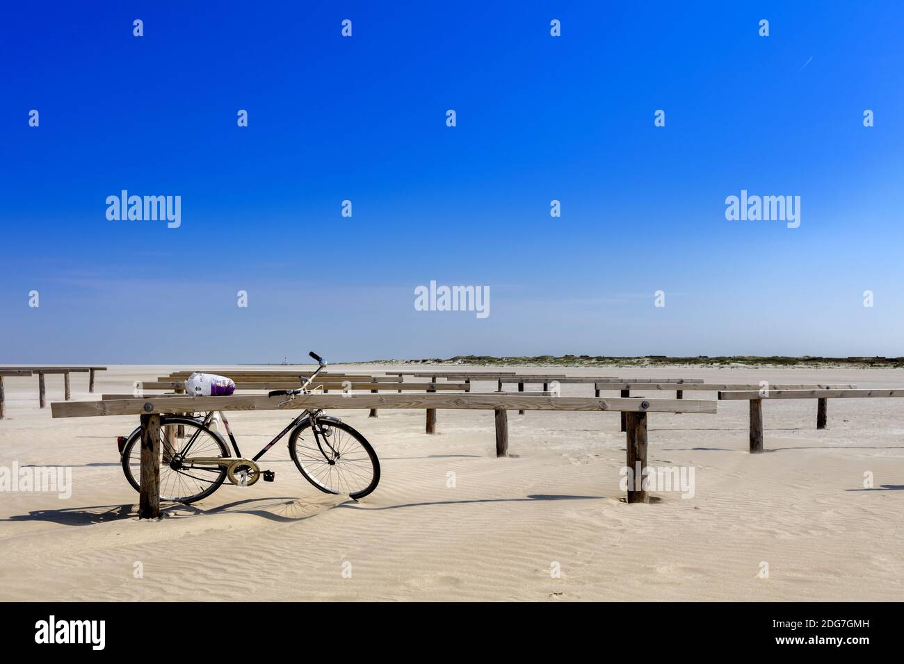 Bicycle racks Stock Photo