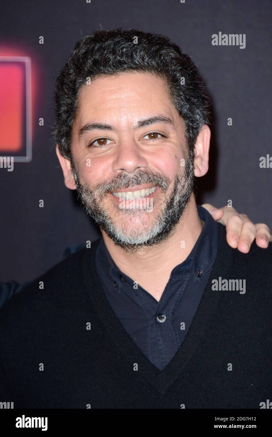 Manu Payet assiste a la premiere du film Gangsterdam au Cinema le Grand