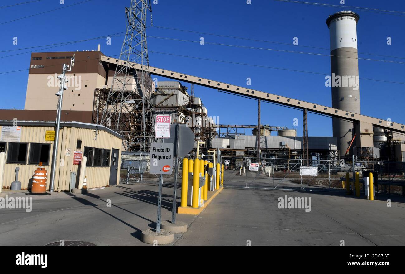 Pleasant Prairie Wisconsin Usa 4th Dec The Decommissioned We Energies Coal Fired Pleasant Prairie Power