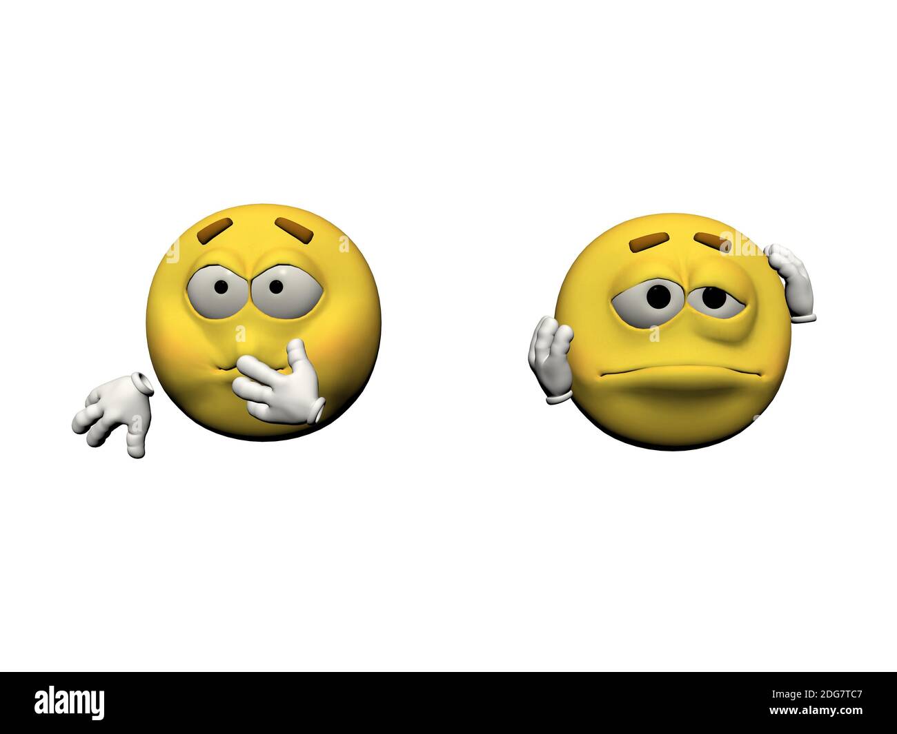 Emoticon very sick - 3d render Stock Photo - Alamy