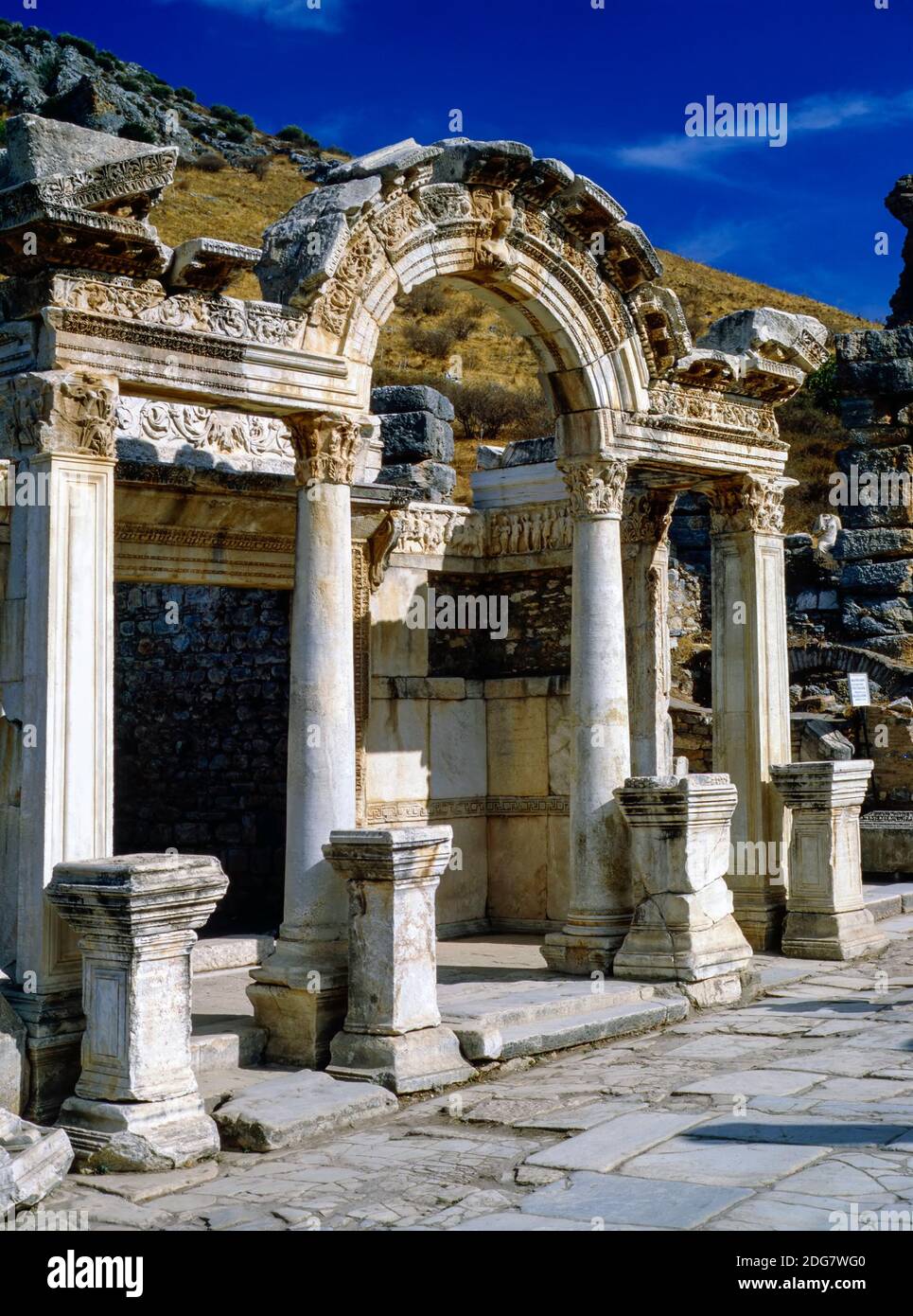 Hadrian's Temple, Ephesus Stock Photo