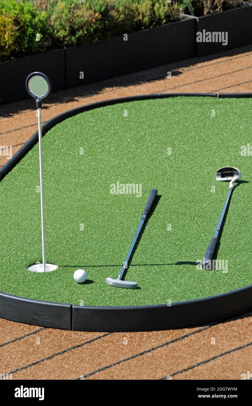 Miniature golf Stock Photo