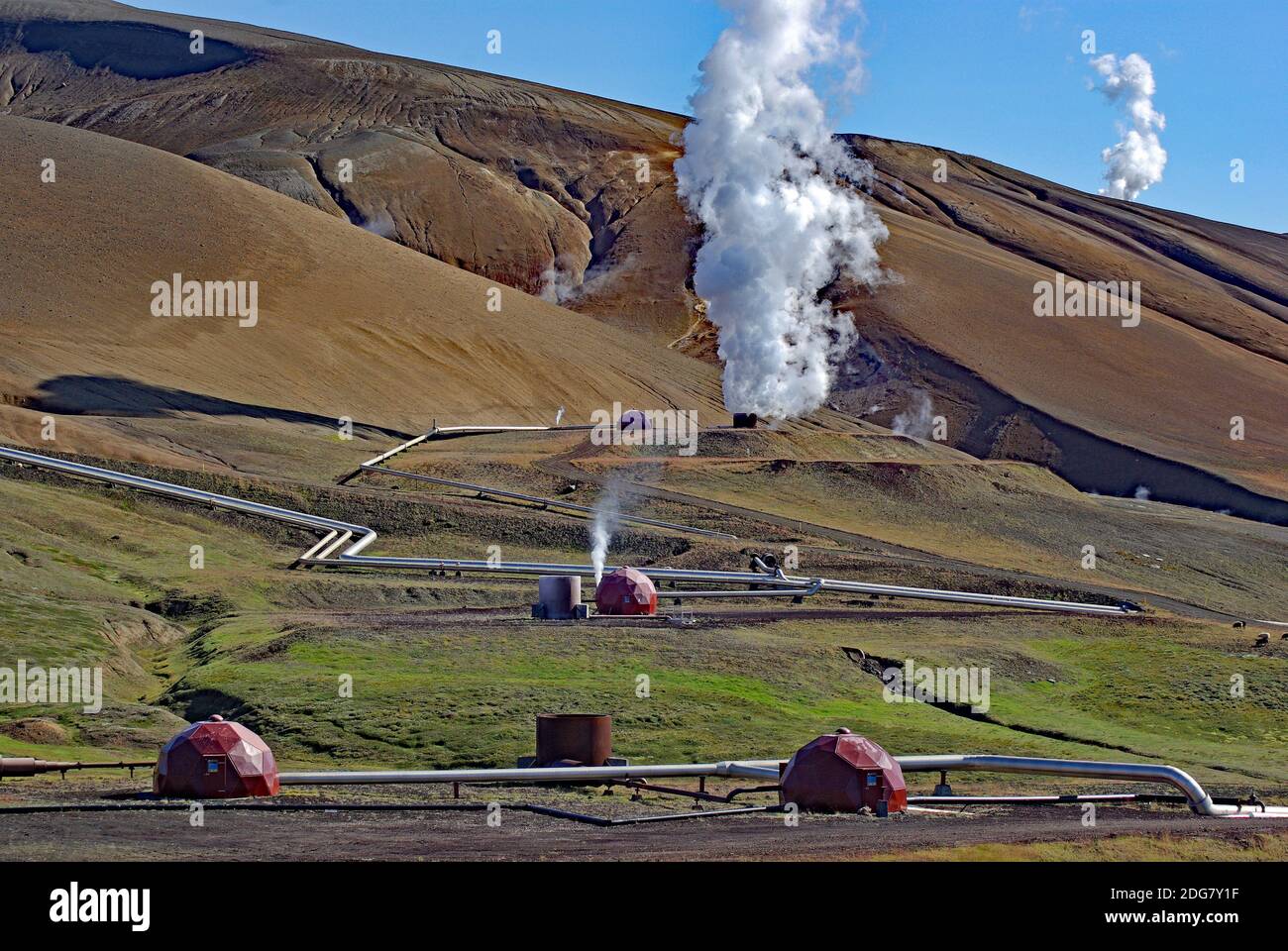 Geothermal powerstation Stock Photo