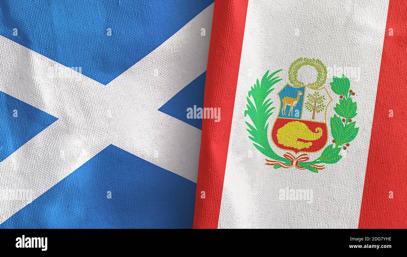 Peru scotland flag hi-res stock photography and images - Alamy