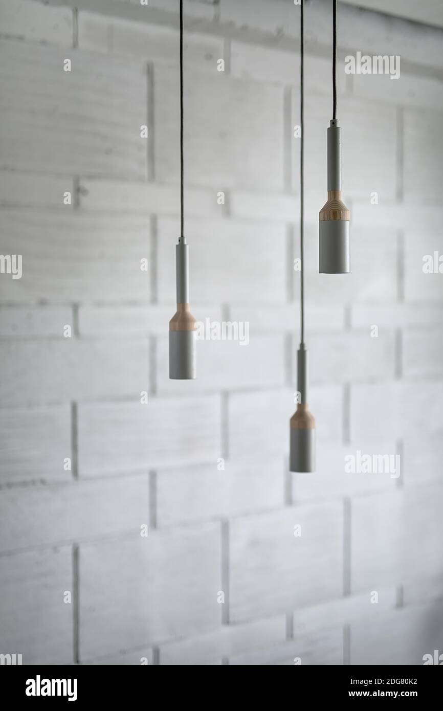 Lamps in loft style Stock Photo - Alamy