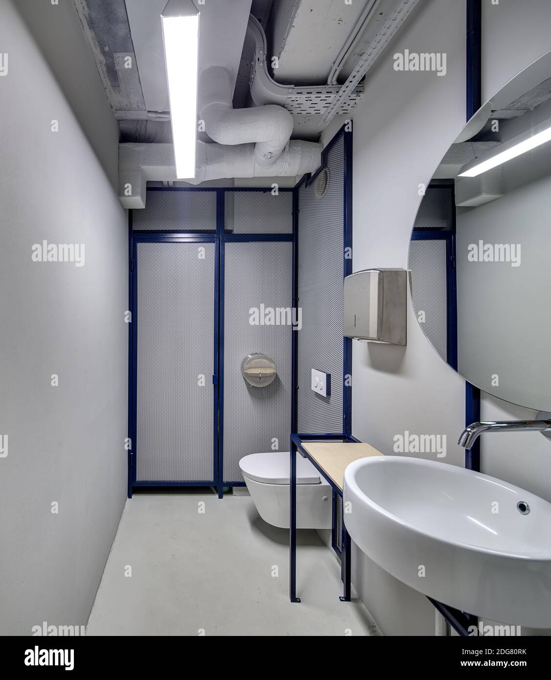 Washroom in loft style Stock Photo
