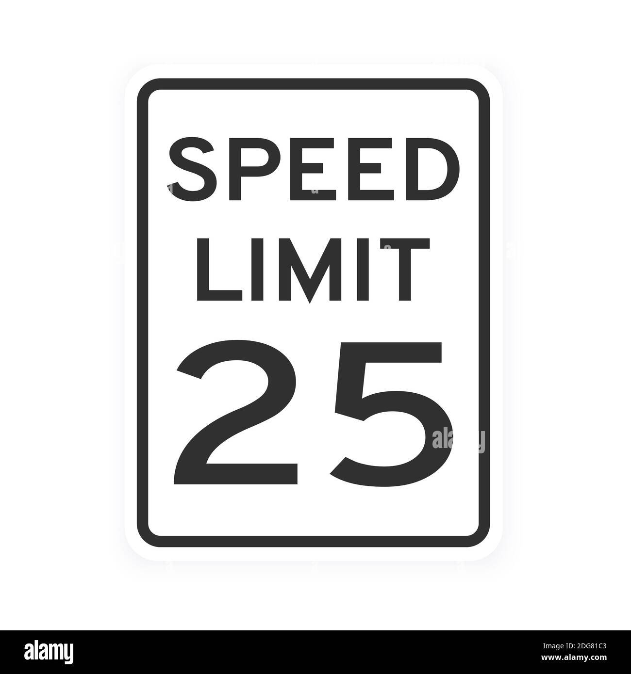 25 miles per hour road sign hi res stock photography and images Alamy