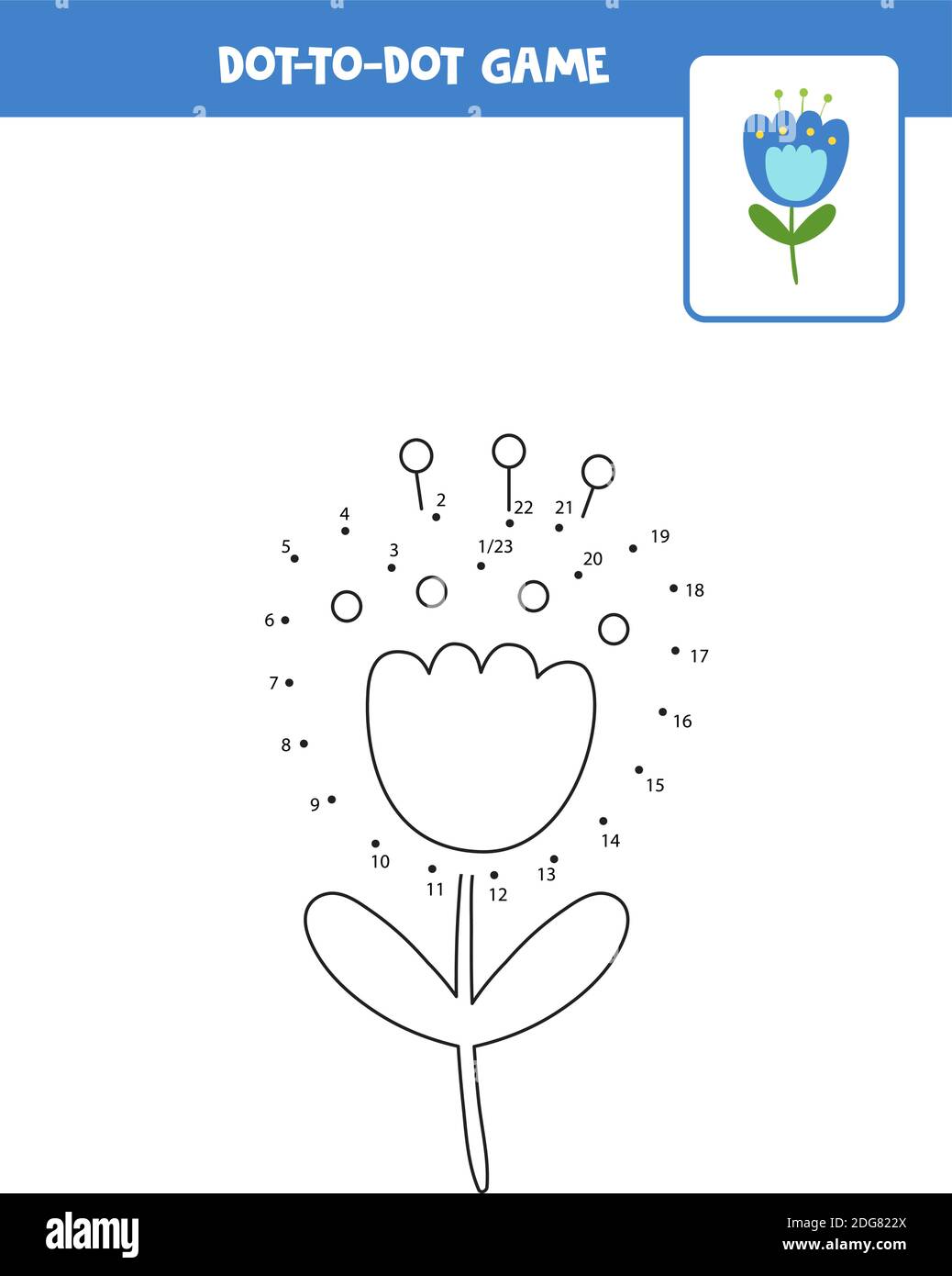 Connect the dots flower hi-res stock photography and images - Alamy