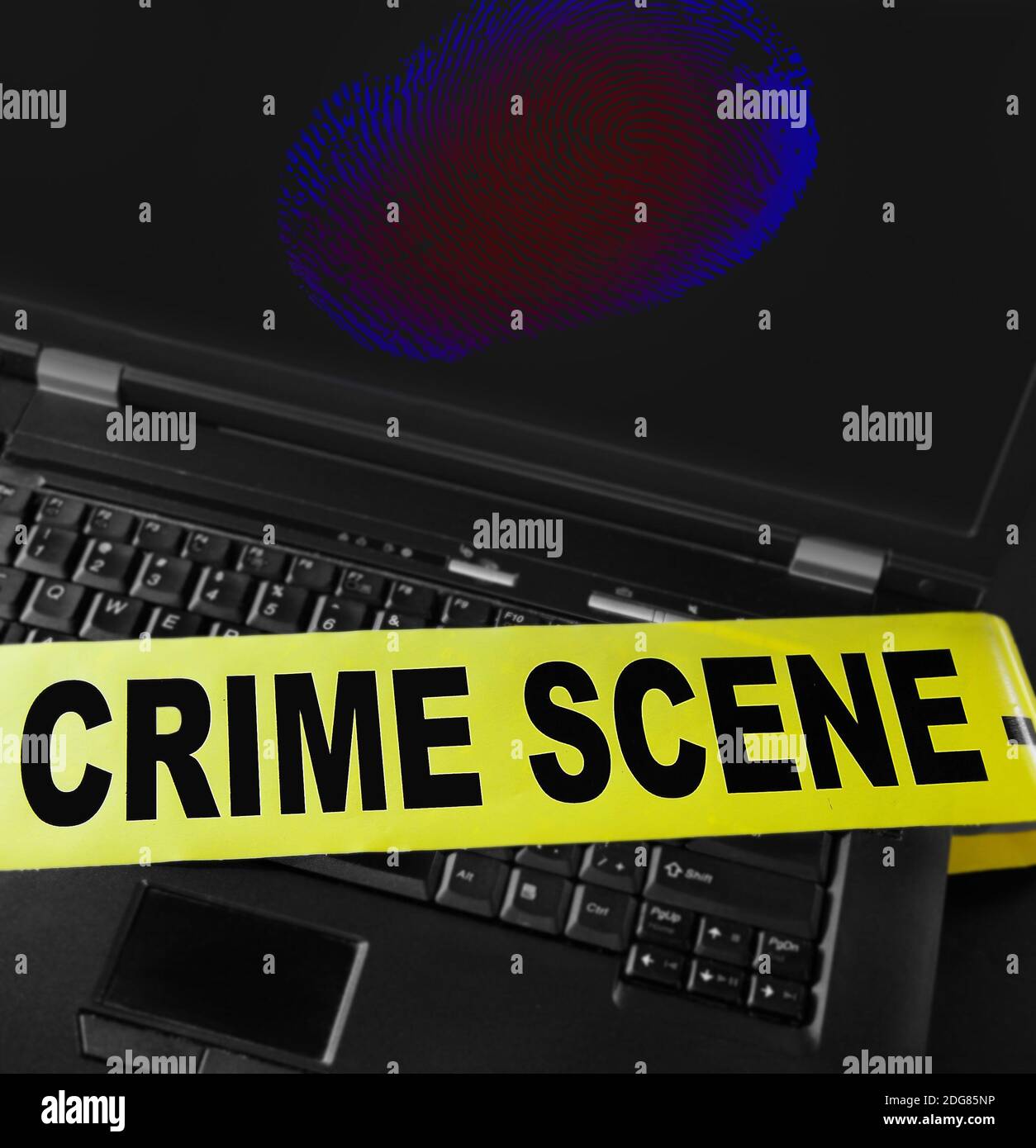 Computer crime Stock Photo