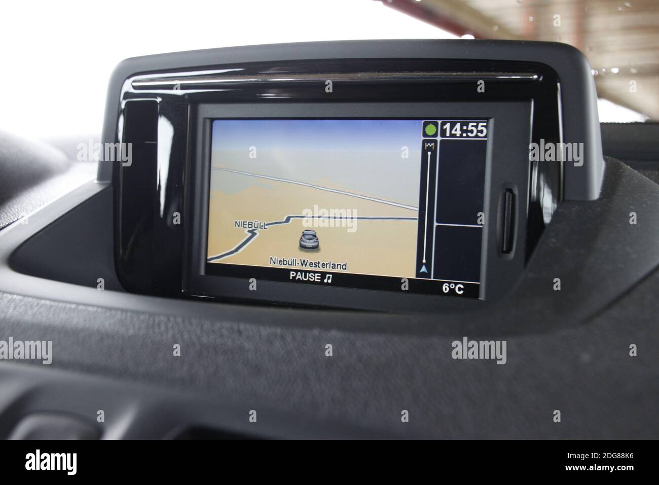 Navigation device (on the way to Westerland) Stock Photo