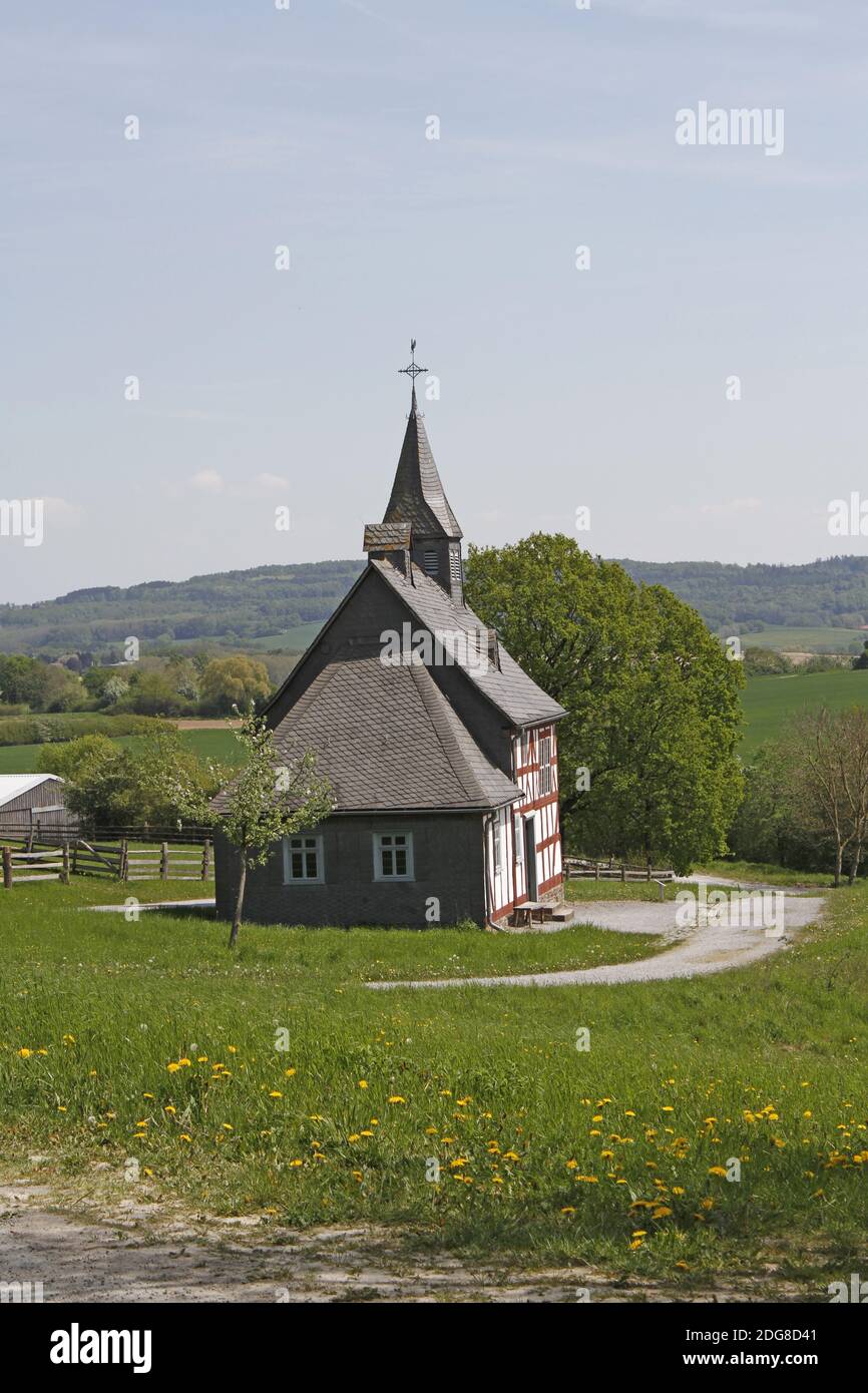 Half-timbered church Stock Photo