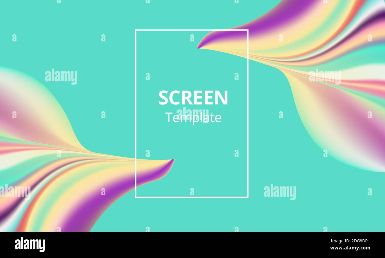 Colorful geometric background. Fluid shapes composition. Eps10 vector. Stock Vector