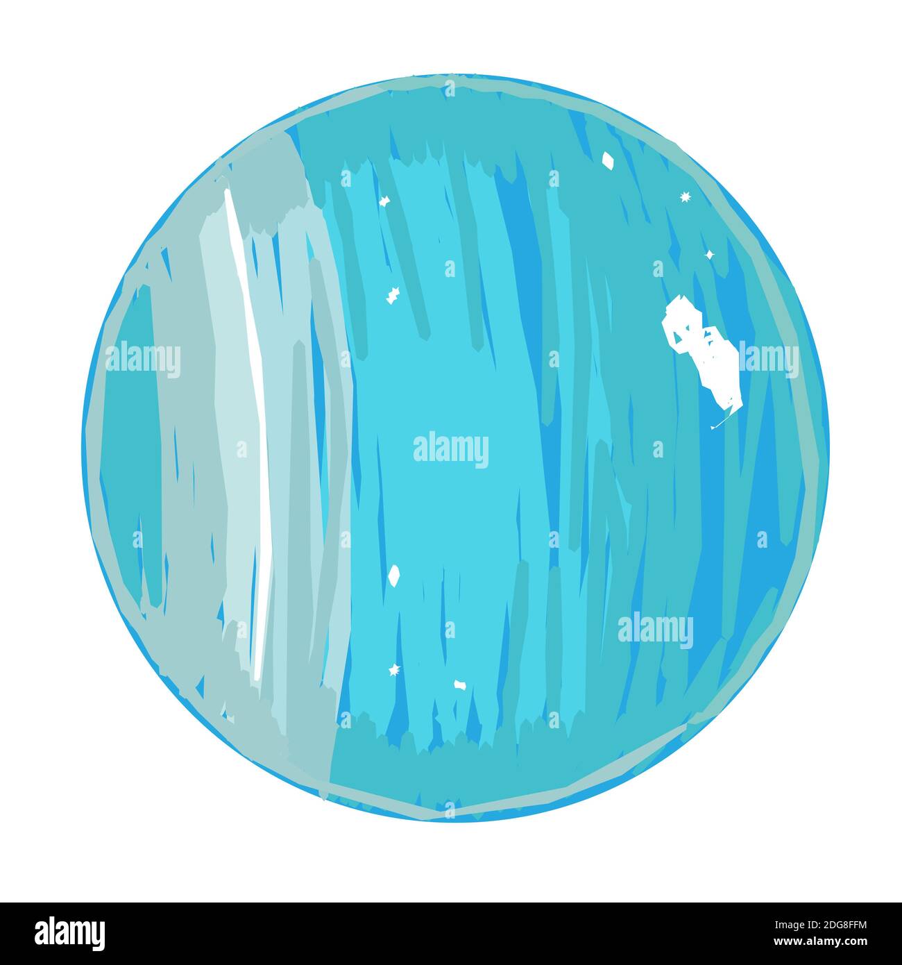 Uranus doodle Stock Photo