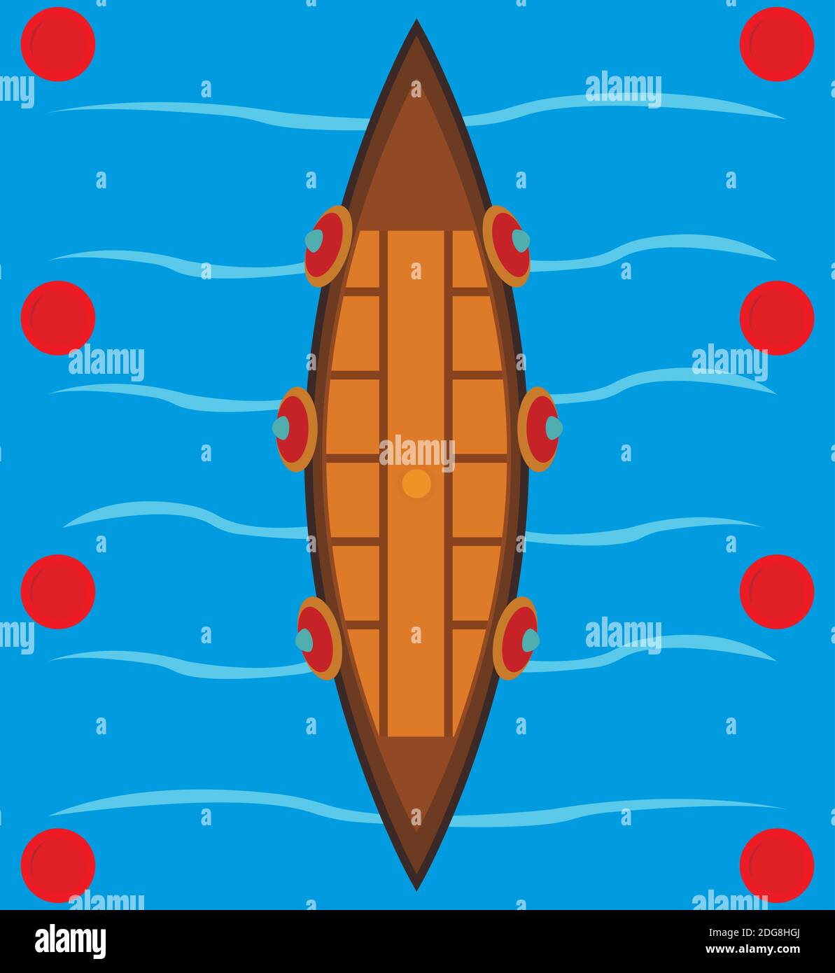 Viking boat icon. Isometric illustration of viking boat vector icon for web Stock Vector